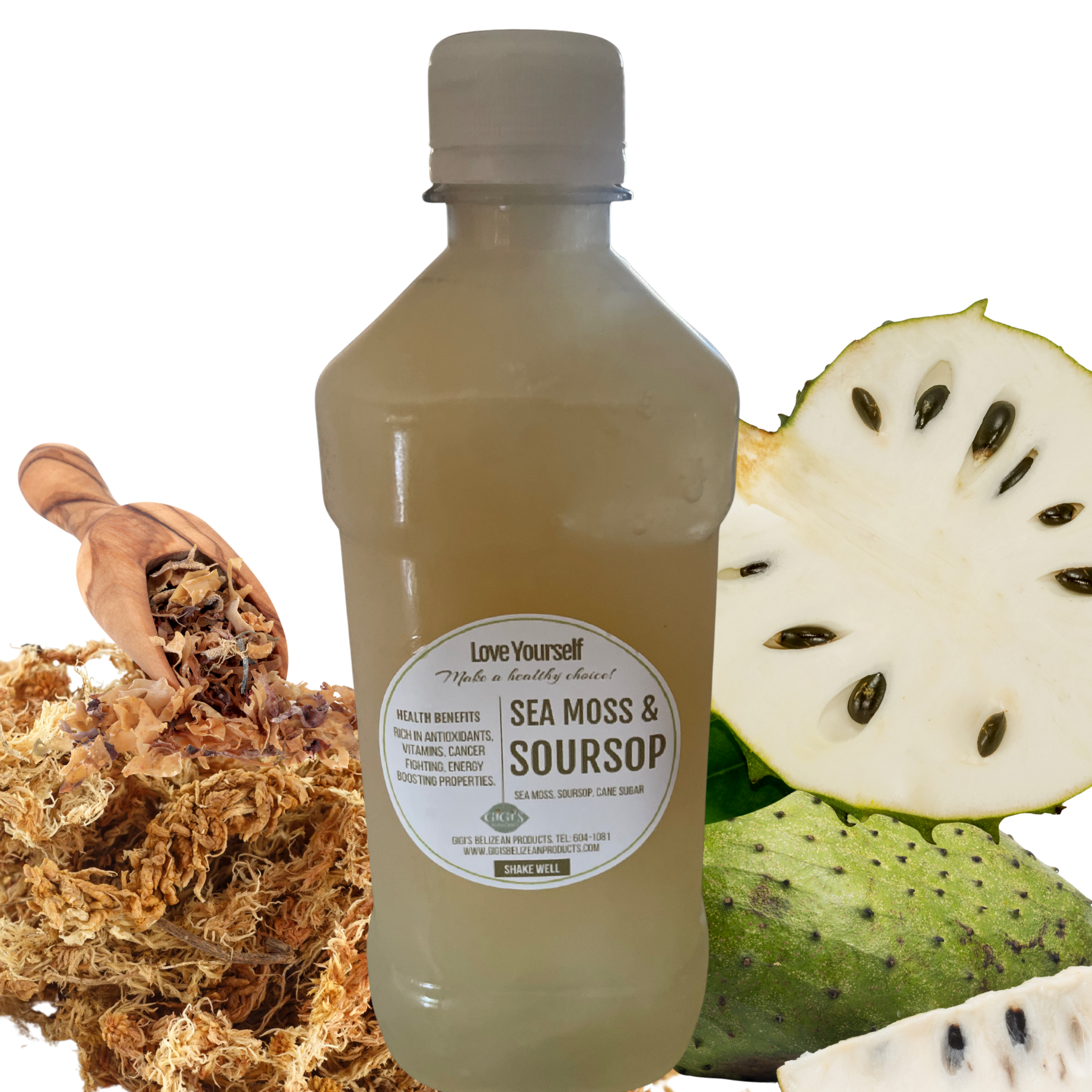 Sea moss and soursop juice